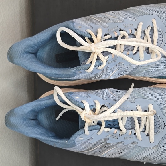 HOKA ONE ONE Arahi 5 Lightweight Lace-Up Sneakers Blue Fog Mesh Size 9.5 - Picture 6 of 9